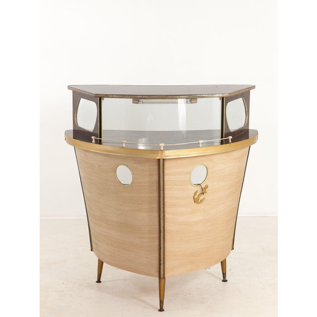 An iconic and highly collectible 1960s cocktail bar "Cocktail Buoy" by Barget of London, and sold through Harrods of...