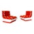 Set of Mid-Century Modern Italian Red Lounge Chairs, 1960s For Sale - Image 10 of 10