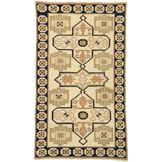 Vintage Turkish Oushak Rug, 03'05 X 05'10 For Sale - Image 10 of 10