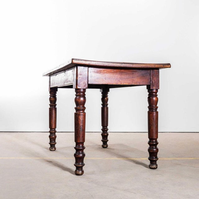 Vintage Dining Table in Dark Oak, 1940s For Sale - Image 3 of 9