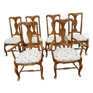 1980s Vintage 6 Dining Chairs For Sale