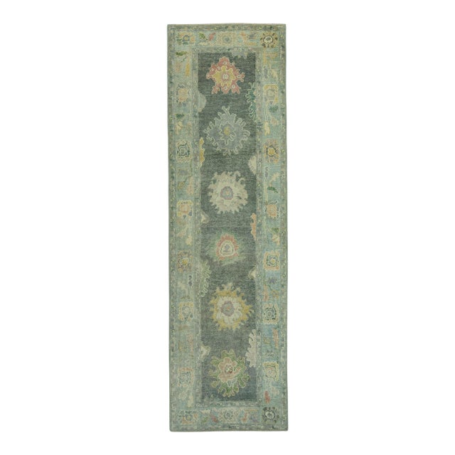 Turkish Oushak Rug 2'11" x 9'11" #19121 For Sale