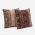 Mid-Century Modern Pink Anatolian Rug Pillow Cover 20'' X 20'' - Set of Two For Sale - Image 3 of 4
