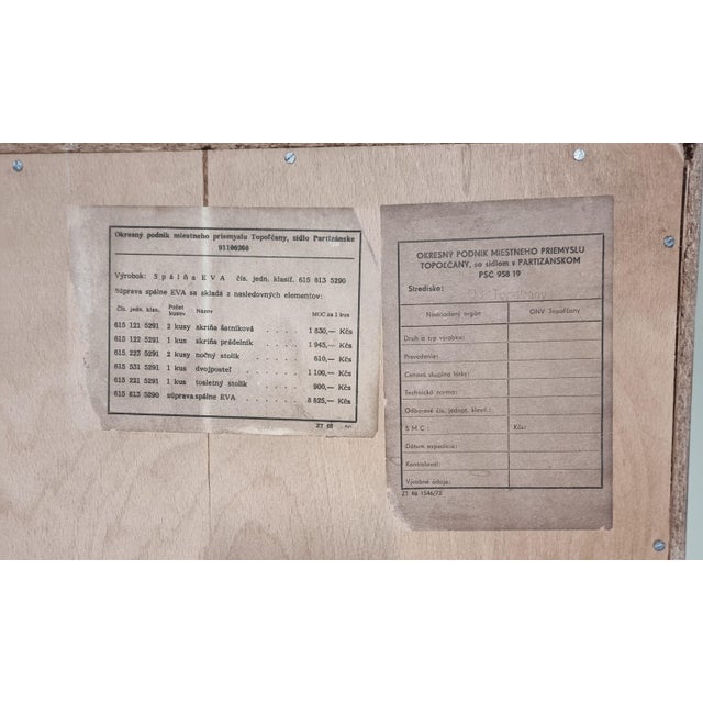 Brown Vintage Wardrobe in Walnut from Tatra Nabytok, 1970s For Sale - Image 8 of 15