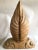 Wood 1950s Italian Carved Wood Folded Leaf Sculpture on Wood Base For Sale - Image 7 of 11
