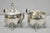 Victorian Vintage Sheridan Victorian Silver Plated Footed Lidded Sugar Bowl & Creamer Set For Sale - Image 3 of 12