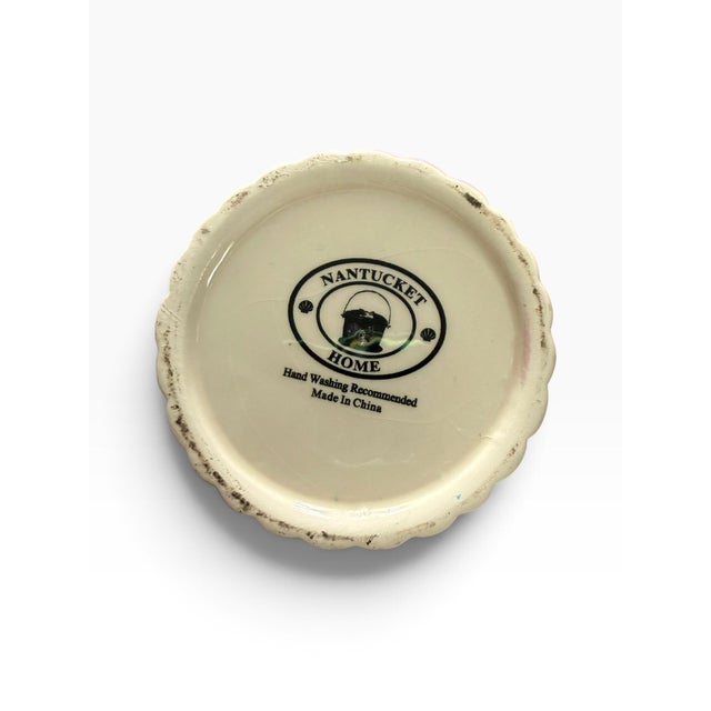 Vintage Nantucket Home Pink Cupcake Cookie Jar With Heart Lid For Sale In Portland, ME - Image 6 of 6