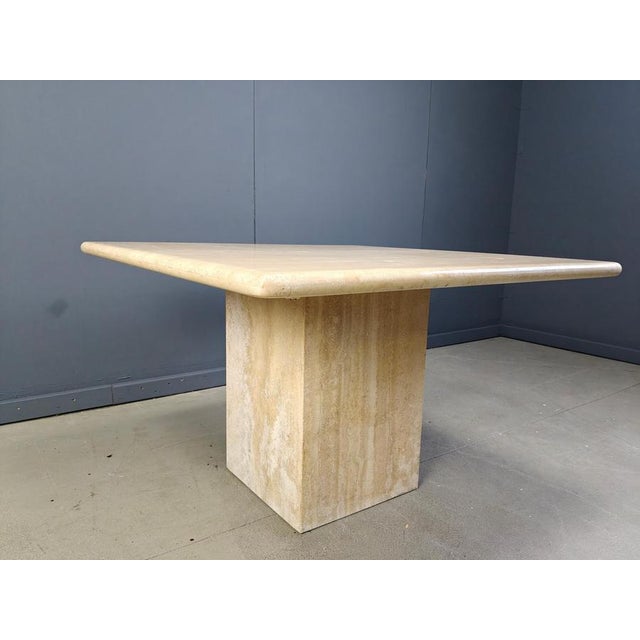 Vintage Travertine Dining Table, 1970s For Sale - Image 11 of 13
