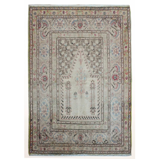 Vintage Turkish Prayer Rug For Sale - Image 11 of 11