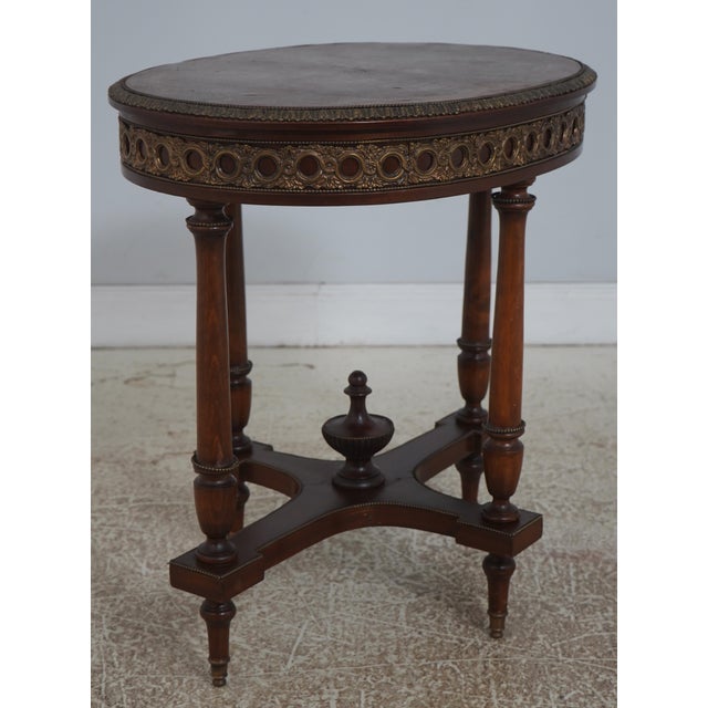 Age: c1920s Details: Mahogany Brass Capped Feet Fine Carved Details High Quality Construction Nice Inlay Work Throughout...
