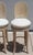 1980s 1980s Vintage Italian Hollywood Regency Grotto Shell-Back Swivel Bar Stools - Set of 3 For Sale - Image 5 of 18