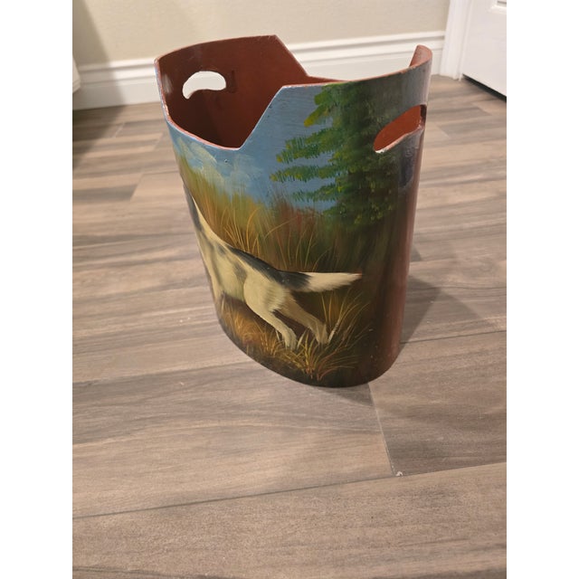 Late 20th Century Late 20th Century Hunting Dog, Storage Bin, Magazine Holder For Sale - Image 5 of 13