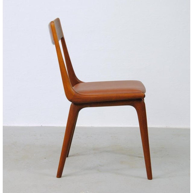1950s Fully Restored Danish Teak Dining Chairs by Alfred Christensen, 1950s, Set of 6 For Sale - Image 5 of 13