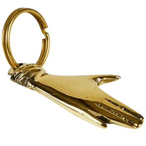 Carl Auböck Model #5734 'Hand' Brass Figurine Keyring