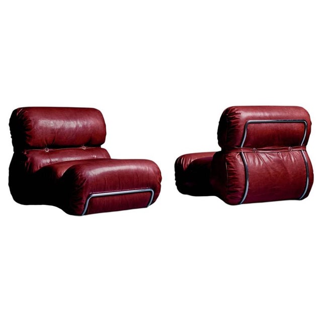 Space Age Lounge Chairs attributed to Gastone Rinaldi, 1970s, Set of 2 For Sale - Image 13 of 13
