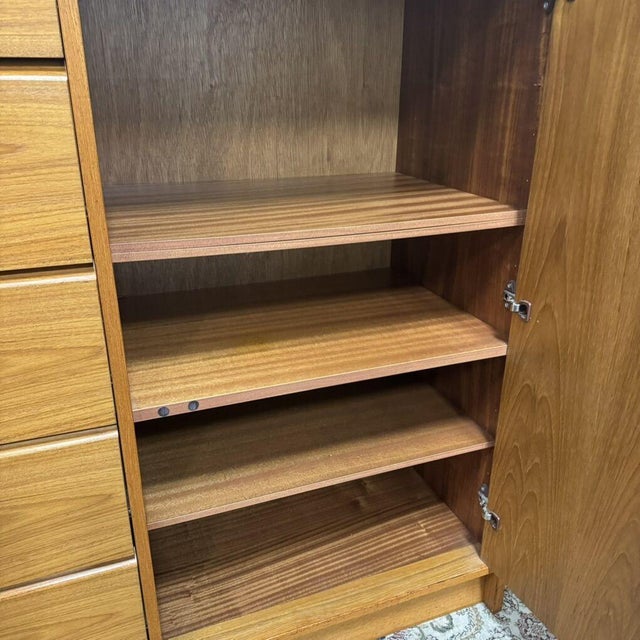 Wood Mid-Century Modern Domino Mobler Danish Teak Dresser For Sale - Image 7 of 12