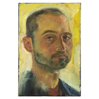 Anastasia Kurakina, Male Portrait, Original Oil on Canvas, 2011 For Sale