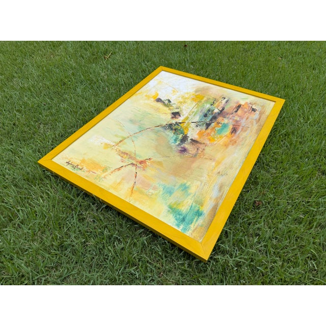 1976 Sylvia Bank Abstract Expressionist Painting For Sale - Image 10 of 12