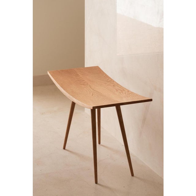 Moji stool by iterare arquitectos dimensions: d 80 x w 37 x h 58 cm materials: seat, legs and backrest: wood (in two...