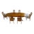 Mid-Century Modern Teak Dining Table & Chairs For Sale