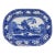 Circa 1820-30 English "Fallow Deer" Pattern Pearlware Platter For Sale