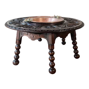 19th Century Carved Spanish "Brassero" Brazier