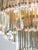 Metal Mid-Century Modern Teardrop Three-Tier Pendant Light in Brass and Crystal, 19560s For Sale - Image 7 of 15