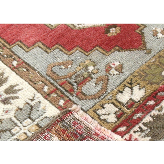 Traditional 1960s Turkish Oushak Rug For Sale - Image 3 of 6