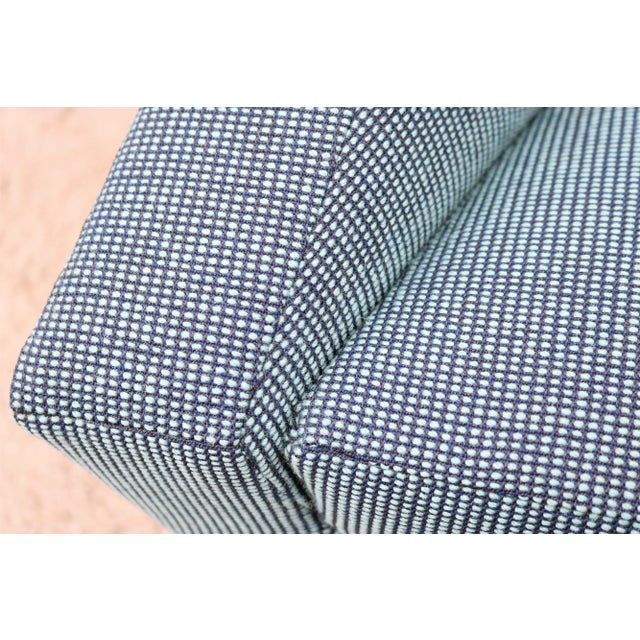 Modern Brad Ascalon for Bernhardt Design Navy Blue Pillar Lounge Chairs - a Pair For Sale - Image 11 of 13