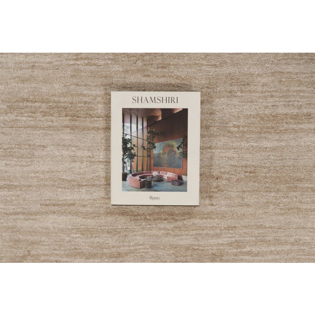 Contemporary Oversized Textural Linen Rug by Rug & Kilim, India, Sand Brown For Sale - Image 9 of 9