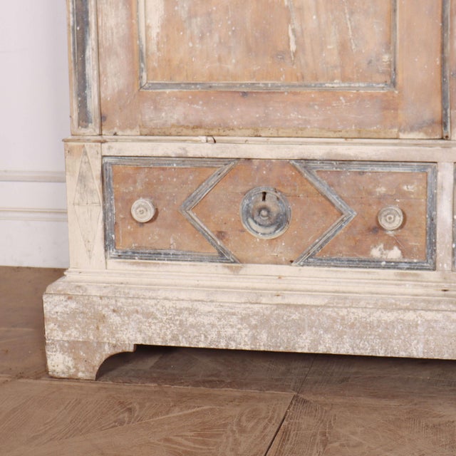 Paint Italian Country House Wardrobe, 1890s For Sale - Image 7 of 11
