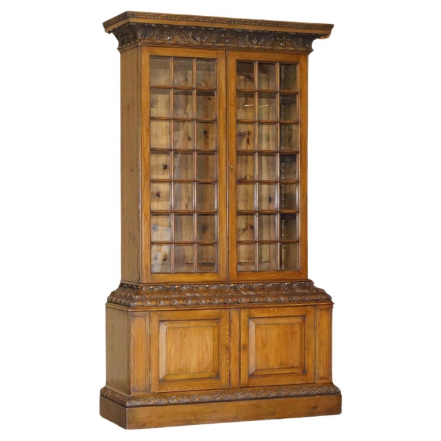 Large Antique Library Bookcase by Samuel Pepys, 1966 For Sale