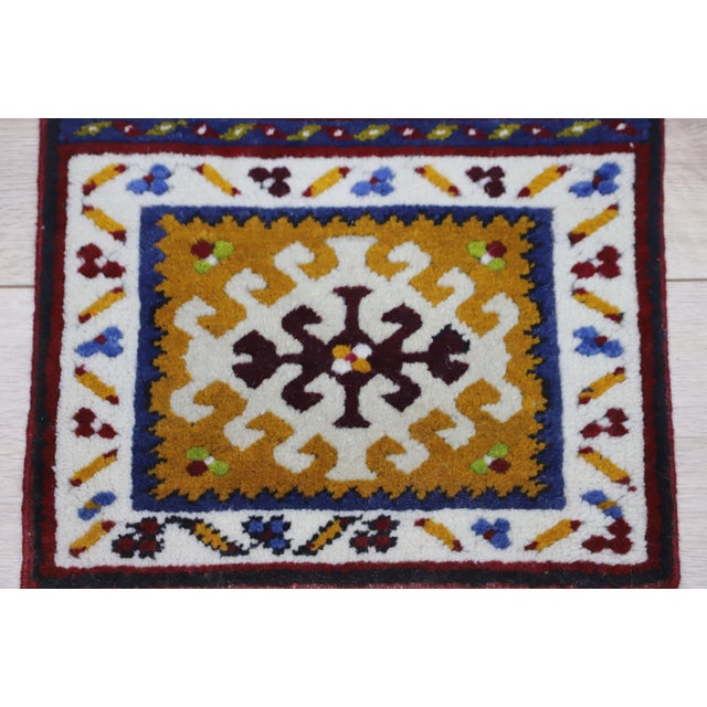 Red 1970s Boho Style Handmade Oushak Rug For Sale - Image 8 of 12
