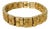 Vintage Napier Gold-Tone Nugget Link Bracelet | Mid-Century Textured Geometric Statement Jewelry For Sale