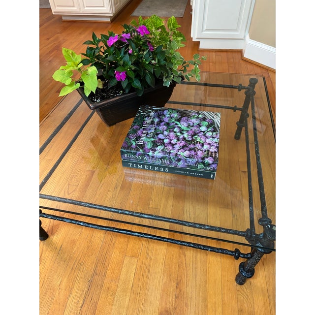 1980s Brutalist Cast Aluminum Coffee Table in the Manner of Diego Giacometti For Sale - Image 10 of 15