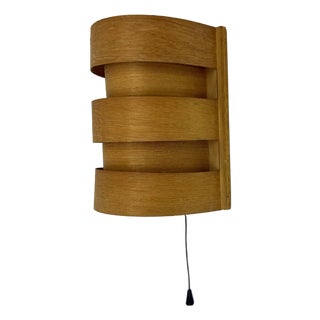 Scandinavian Modern Pine Wall Light by Hans Agne Jakobsson for Markaryd, 1970s For Sale