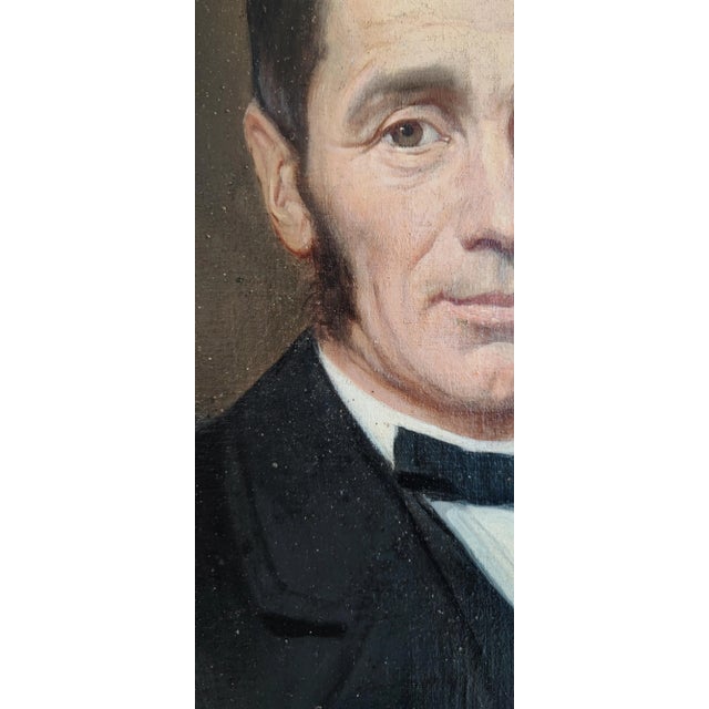 S. Peyret, Portrait of a Man, 1872, Oil on Canvas For Sale - Image 6 of 9