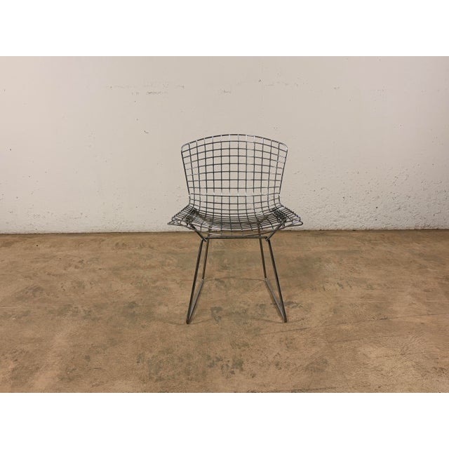 Bertoia Side Chair in Chrome by Harry Bertoia for Knoll International, 1980s For Sale - Image 10 of 14