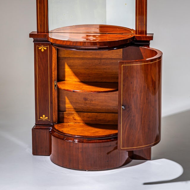 Biedermeier Mahogany Pier Mirror with Console, Northern Germany, 1830 For Sale - Image 6 of 11