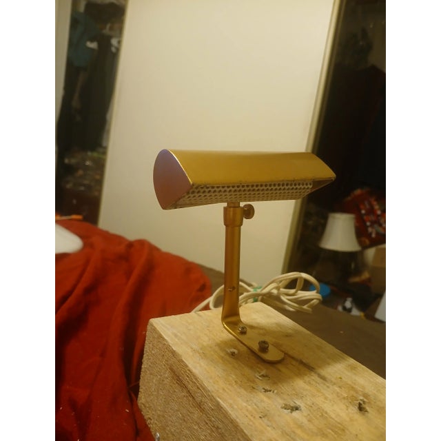 Mid-Century Modern 1970s Petite Brass Picture /Piano Lamp For Sale - Image 3 of 11