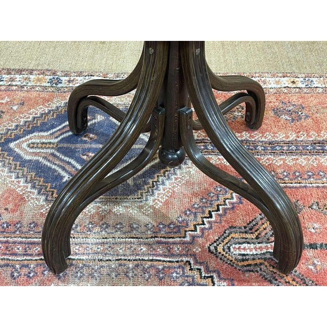 Mahogany and Beech Bistro Table, 1950s For Sale - Image 12 of 17