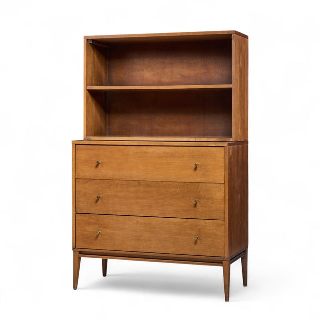 Mid-Century Modern Paul McCobb for Planner Group Mid Century Chest of Drawers With Hutch For Sale - Image 3 of 9