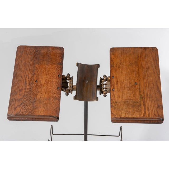 Brown 19th Century Industrial Dictionary Stand For Sale - Image 8 of 12