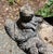 English mid-20th century cast stone birdbath. Two parts. Totally charming with one squirrel perched atop the upper small...