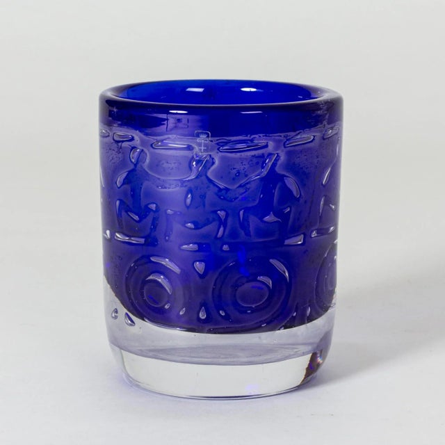 Glass Glass Model Thalatta Vase by Bengt Edenfalk for Gullaskruf, 1960s For Sale - Image 7 of 7