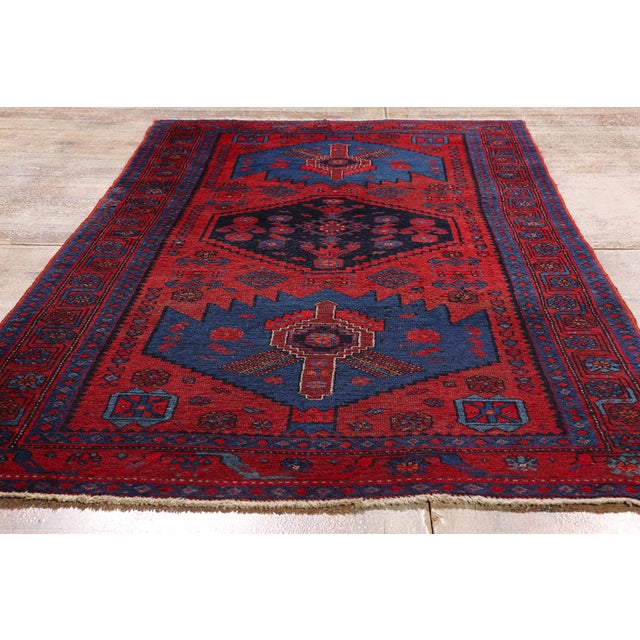 Late 19th Century Persian Bijar Rug, 03'08 X 07'01 For Sale - Image 9 of 10