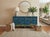 Cornflower Blue Distressed Bright Blue Oriental Sideboard Credenza Console Table Cabinet For Sale - Image 8 of 18