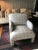 Textile 1980s Set of Vintage Upholstered Club Chairs With Matching Ottoman For Sale - Image 7 of 11