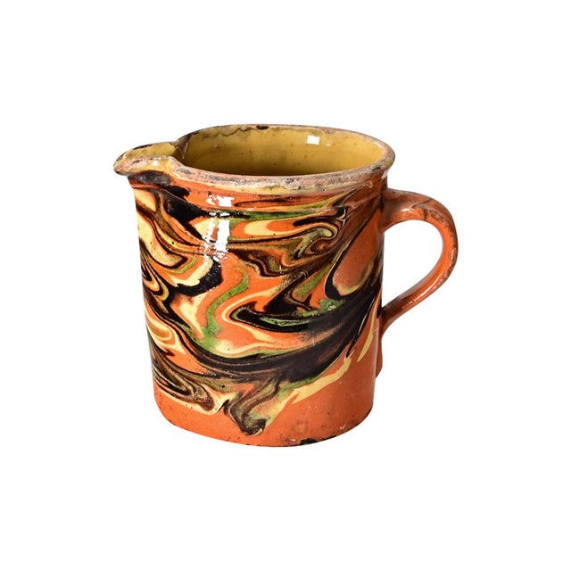 19th Century Marbled Glazed Pitcher For Sale In Baton Rouge - Image 6 of 6