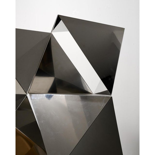 1970s Polygon Stainless Steel Elements, 1970s, Set of 8 For Sale - Image 5 of 17